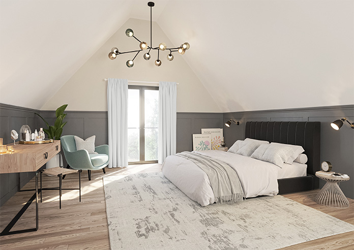 Ascot, Snow White - Made to Measure Curtains - Image 8